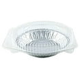 thumbnail image 1 of Pactogo 6" Aluminum Foil Mini Pie Pans - Disposable Small Baking Tin Plates with Clear Hinged Containers (Pack of 25 Sets), 1 of 9