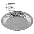thumbnail image 1 of Pactogo 9" Aluminum Foil Pie Pans 1" Medium Deep - Made in USA Disposable Tins (Pack of 10), 1 of 3