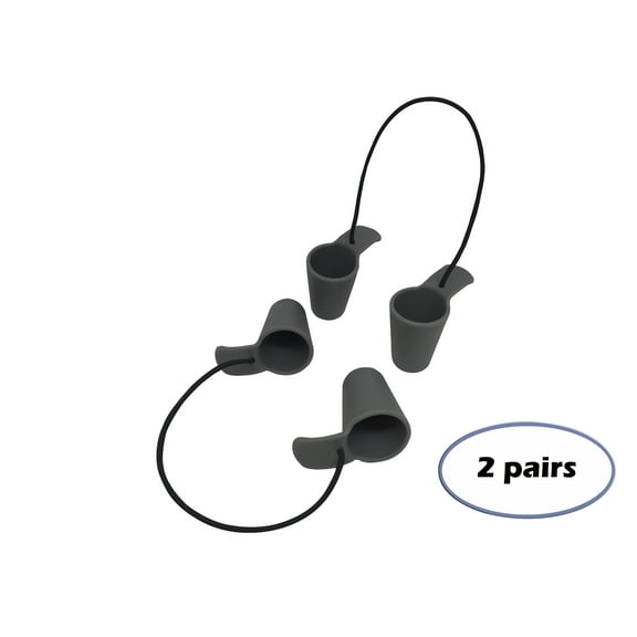 Pactrade Marine 2 Pairs Boat Canoe Grey SCUPPER Plugs STOPPERS TPR SIT-ON-TOP Kayak Holes