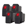thumbnail image 1 of Pactrade Marine 4 PCS Boat Trailer RV Rocker Switch ON-Off SPST 3 PIN 1 RED LED AUTO, 1 of 3