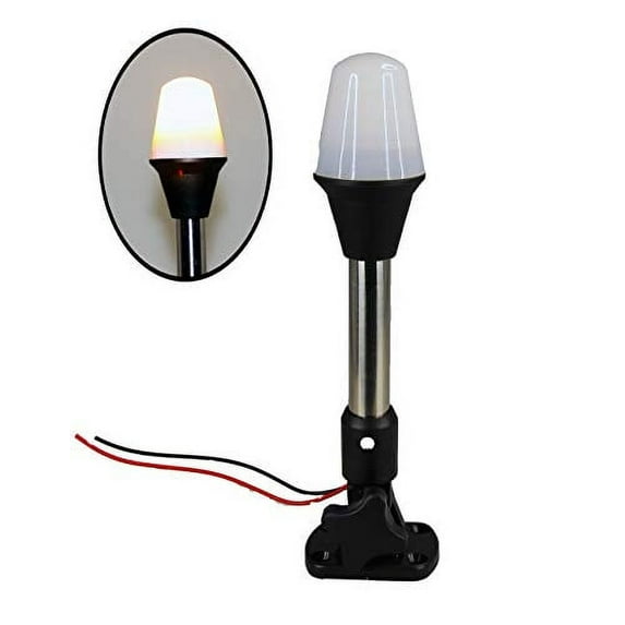 Pactrade Marine All-Round Fold Down Stern Anchor Light Aluminum Pole