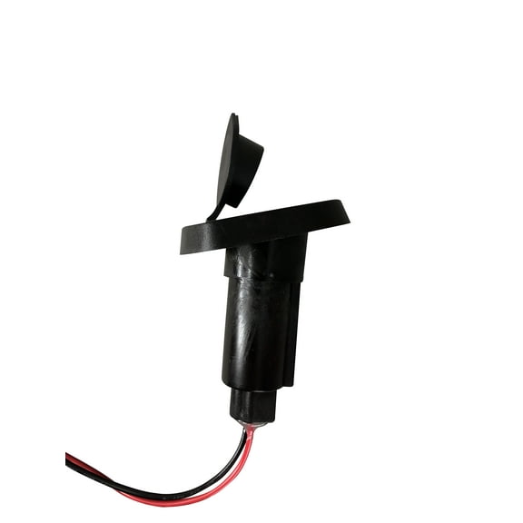 Pactrade Marine Boat 2-Prong Nylon Stern Light Pole Base Black Cover Socket for Plug-in
