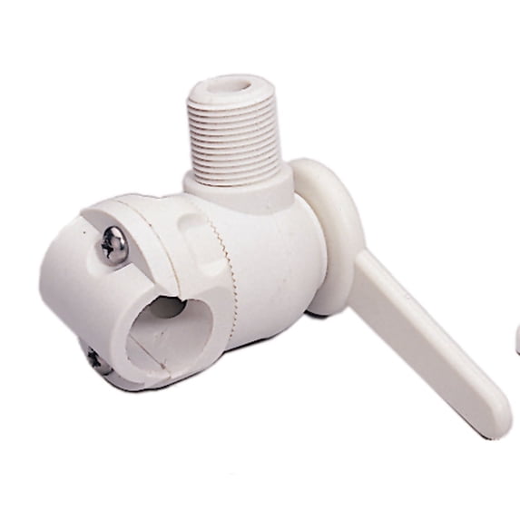Pactrade Marine Boat ABS Plastic Ratchet Antenna Base for 1" Tube rail mount w/ SS Bolt