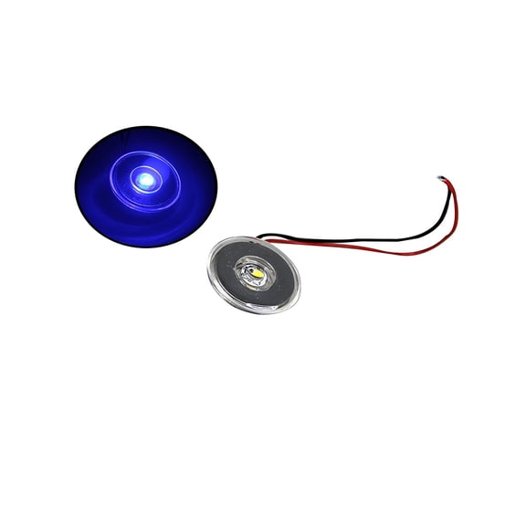 Pactrade Marine Boat Auto RV Trailer LED Courtesy Livewell Round Clear Lens Light Interior Exterior