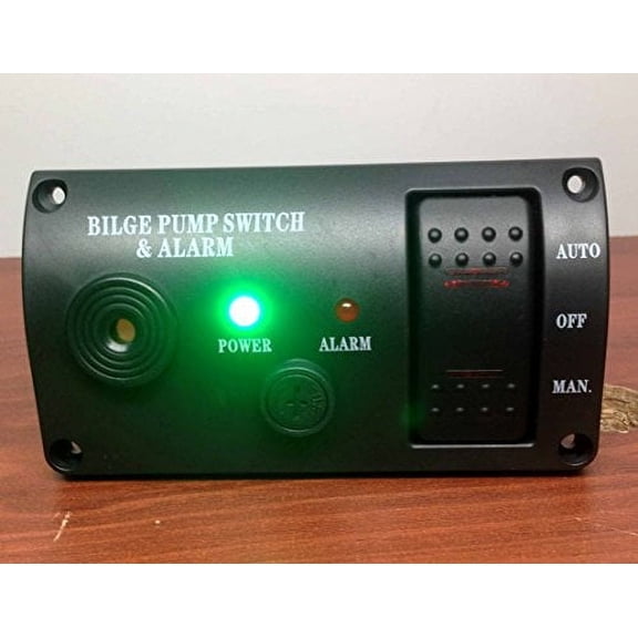 Pactrade Marine Boat Bilge Alarm And Pump Switch ABS Manual Automatic Off Spring Return