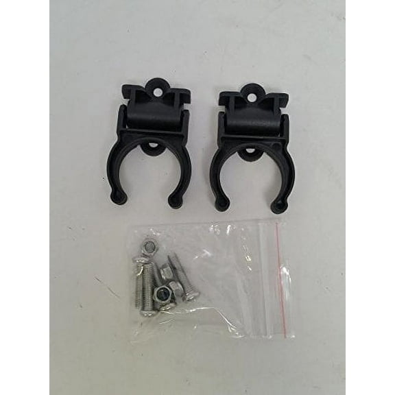 Pactrade Marine Boat Canoe Kayak Pair Of Black Folding Paddle Clip Kit
