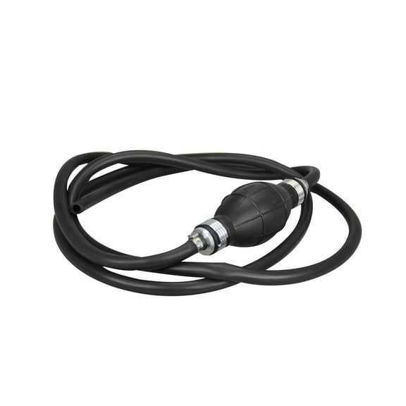 Pactrade Marine Boat Kart Cargo Universal Rubber Pump Hose Assembly Fuel Line Pipe Outboard Boat with Primer Bulb with 6' Hose Black (8mm)