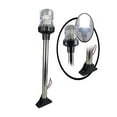 thumbnail image 1 of Pactrade Marine Boat LED All Round Anchor Fixed Base Navigation Light SS Pole 12-24V 12-1/2''H USCG 2NM A16 Certified, 1 of 9