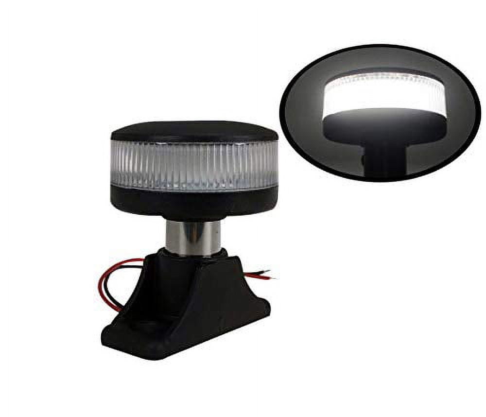 Pactrade Marine Boat LED All Round LED Navigation Light SS Pole 2.5"H USCG 2NM Surface Mount