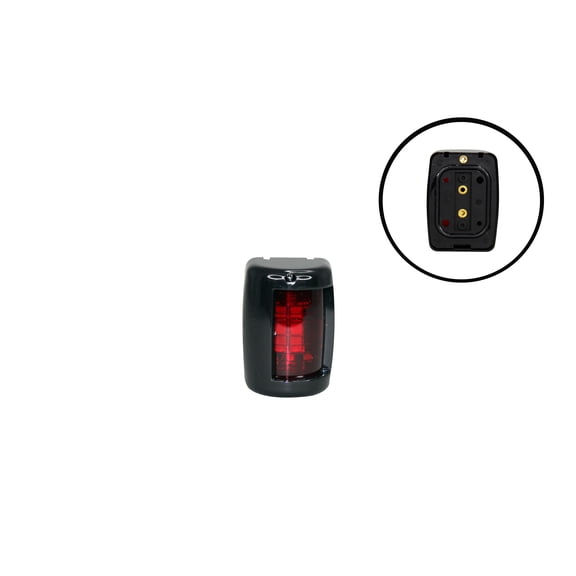 Pactrade Marine Boat Mini Red Port LED navigation Light 12v up to 1NM IP66