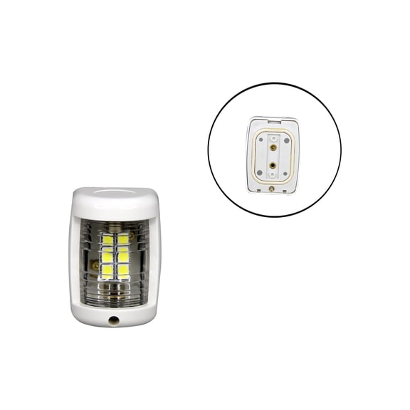 Pactrade Marine Boat Mini White Stern LED navigation Light 12v up to 2NM (White)
