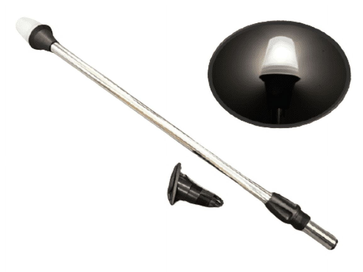 Pactrade Marine Boat Navigation All-Round Warm White Stern Light and 2-Prong Nylon Base, 24" L