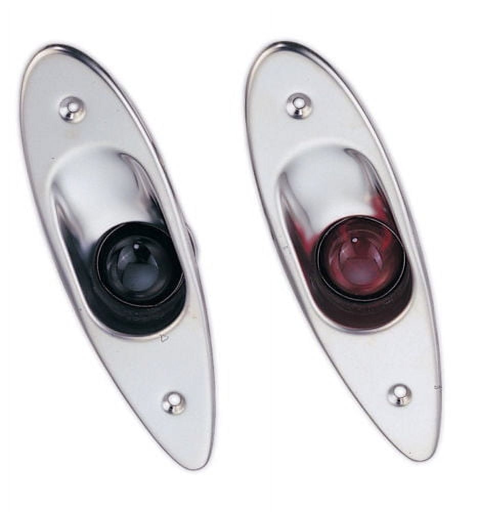 Pactrade Marine Boat Navigational Side Bow Tear Drop Lights Stainless