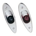 thumbnail image 1 of Pactrade Marine Boat Navigational Side Bow Tear Drop Lights Stainless Steel Flush Mount, 1 of 2