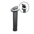 thumbnail image 1 of Pactrade Marine Boat Pontoon Kayak 30 Degree Plastic Rod Holder Flush Mount SS 304 Cover with Black Lid, 1 of 5