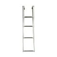 thumbnail image 1 of Pactrade Marine Boat SS 4 Steps Telescoping Ladder Over Platfrm Rubber Foot Grips, 1 of 5
