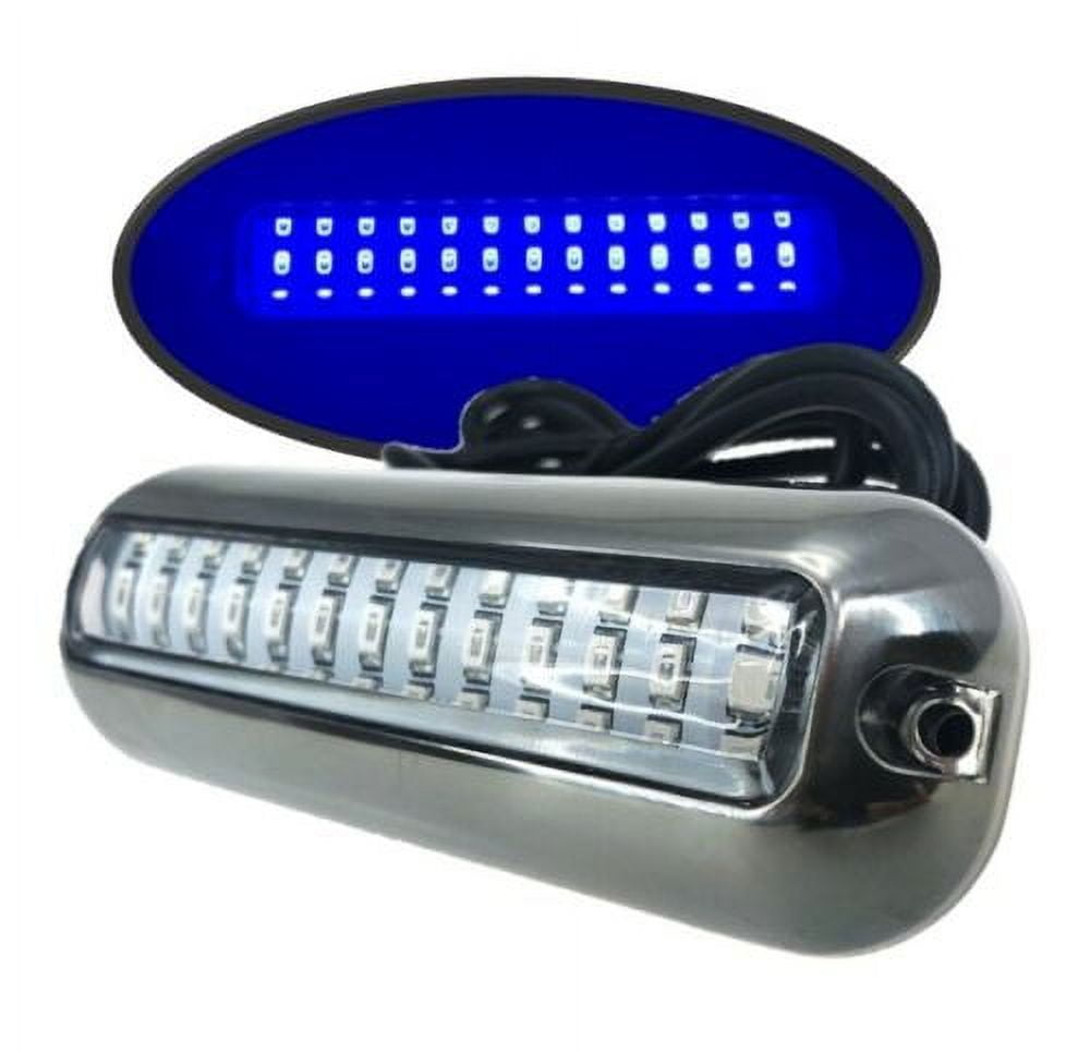 Pactrade Marine Boat Underwater LED Blue Light SS316 95LM IP68 Surface