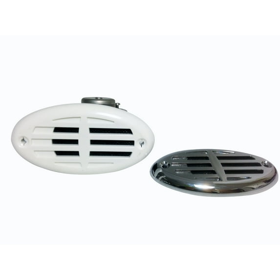 Pactrade Marine Compact Drop in Hidden Electric Horn, White/Silver Grills