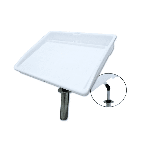 Pactrade Marine Fishing Fillet Table Bait Cutting Board Single Rod Holder Mount