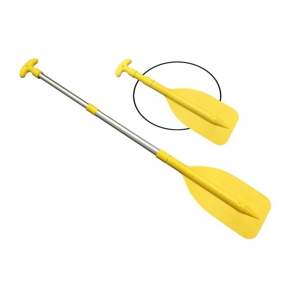Pactrade Marine Kayak Canoe Raft Jet Ski Telescopic Aluminum Mini Oar Paddle, Yellow