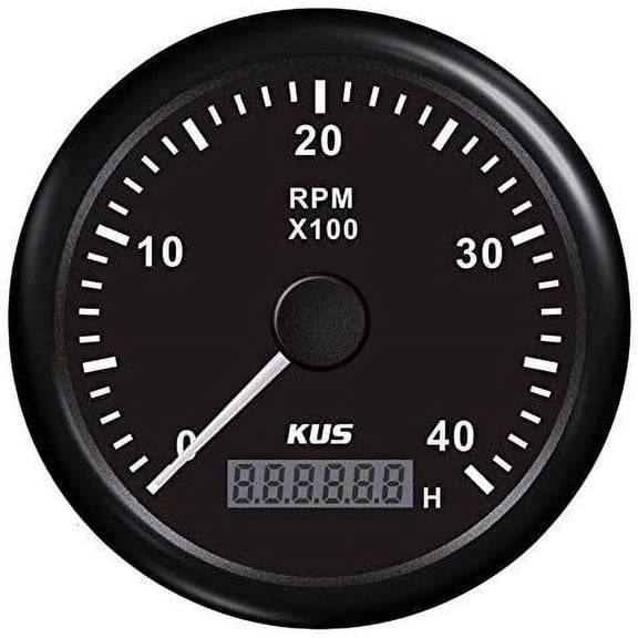 Pactrade Marine Kus Boat Tachometer Speed Gauge REV Hour 0-4000RPM Backlight 12V