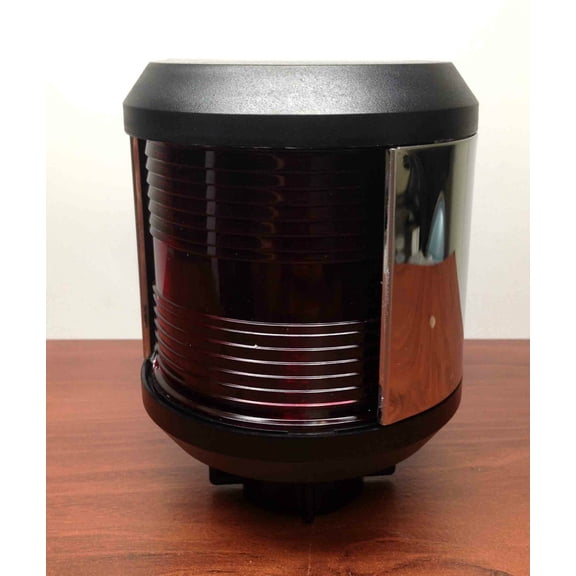 Pactrade Marine Large Marine Red Port Navigation Light Waterproof 2 NM Boats Up To 20M