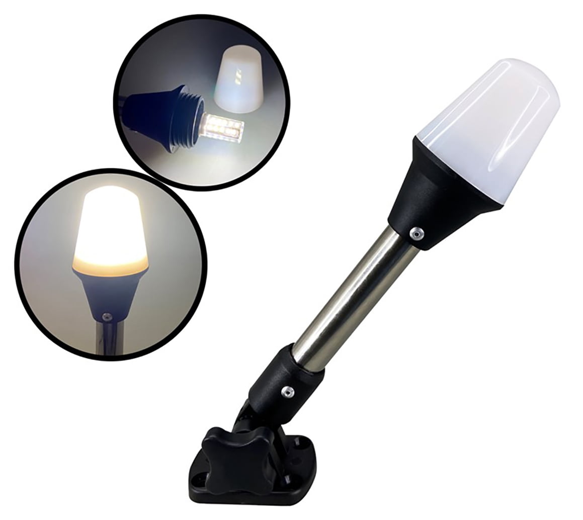 Attwood 141947 Gray CClamp Mount Portable LED Navigation Light Kit