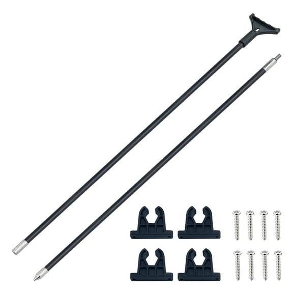 Pactrade Marine Push Pole for Boat - Lightweight Nylon Tip/Heavy-Duty Steel Tip - Anchor Pole for Boat ing Kayaking Angling - Stand Assist, Stealth, Precision - Kayak Accessories