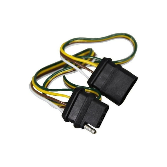 Pactrade Marine RV Boat 4-Way Trailer Wire Connector 24" Extension Harness