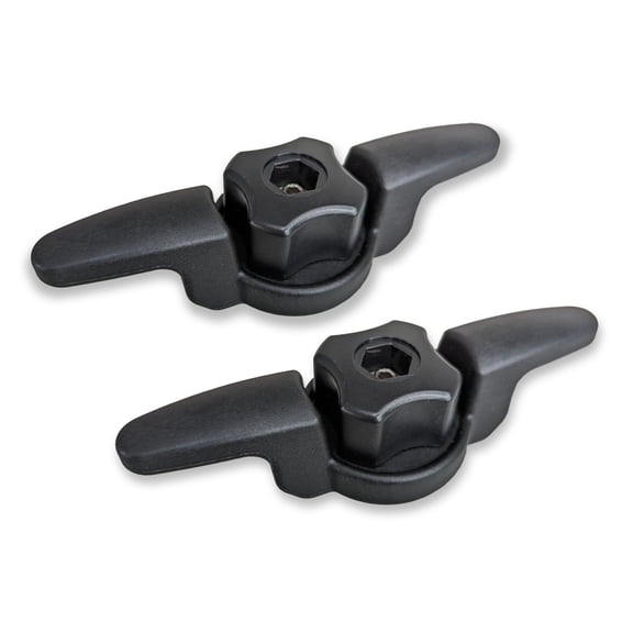 Pactrade Marine Rail Mount Line Cleat Kayak Track Accessory (Pack of 2) - Secure Gear, Tow Lines, Anchor Ropes, & More - Compact, Durable, Easy to Install & Use