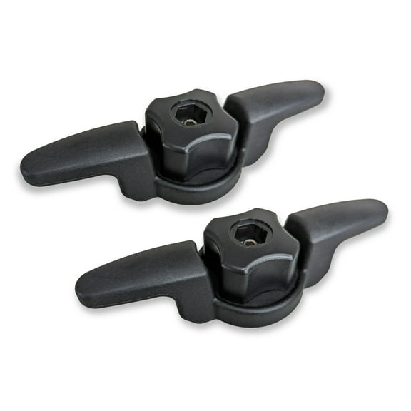 Pactrade Marine Rail Mount Line Cleat Kayak Track Accessory (Pack of 2) - Secure Gear, Tow Lines, Anchor Ropes, & More - Compact, Durable, Easy to Install & Use