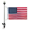 thumbnail image 1 of Pactrade Marine White LED Stern Light with Flat Base & US Flag, Model A-250 LM, 1 of 6