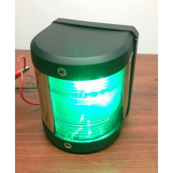 Pactrade marine boat green starboard LED navigation light up to 1 nm 12 v 39 ft
