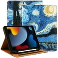 thumbnail image 1 of Pad 9th/8th/7th Generation Case 2021/2020/2019 iPad 10.2 Inch Case with Built-in Pencil Holder, Folio Stand Cover with Multiple Angles & Auto Sleep/Wake for iPad 10.2 Inch 9/8/7 Gen, Starry Night, 1 of 7