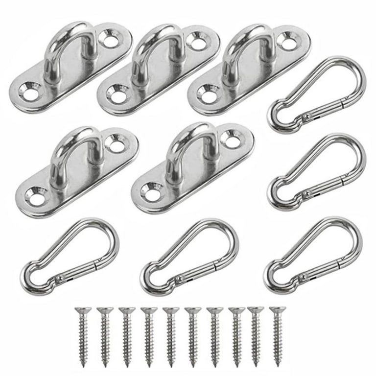 Pad Eye Plate Portable Hanging Hardware Fitting Set Metal Staple