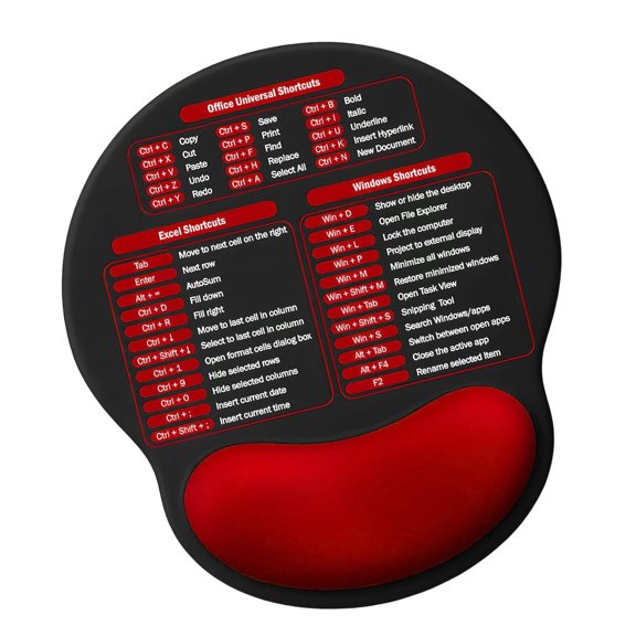 Pad PU Sponge Mousepad With Ergonomic Wrist Support And Hotkeys For Comfort Computer Use