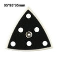 thumbnail image 1 of Pad Sanding Pad - 1pc - 6 Holes - 95x95x95mm - Backing Pad - For Sander - Hook & Loop - Triangle Sanding Pad New, 1 of 9