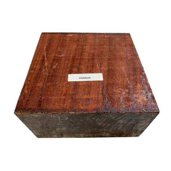 Padauk Exotic Hardwood Bowl Turning Wood Blank - 5" x 5" x 2" (1 Piece) - Elevate your Woodworking Projects with Expertly Designed Wood Bowl Blanks for Turning