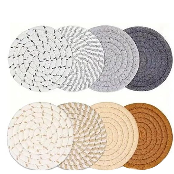 Padded 8 Piece Padded Set Heat Insulation Padded Handmade Padded And Cups Table Place Mats 4 Dining Room Table Setting Set Dinner Place Mats Dinner Table Mats for 4 round Glass Dining Room Table Set