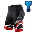 thumbnail image 1 of Padded Bike Shorts for Men Indoor Road Cycling Bicycle Shorts Cycle Tights Red S, 1 of 9