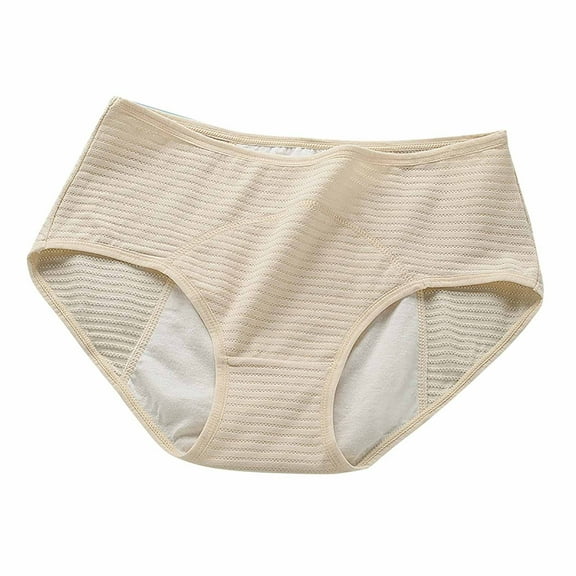 Padded Butt Underwear for Women Cotton High Waisted Briefs Soft Womens Underwear Breathable Panties Period Underpant Brief Underwear Women Bikini Yellow L