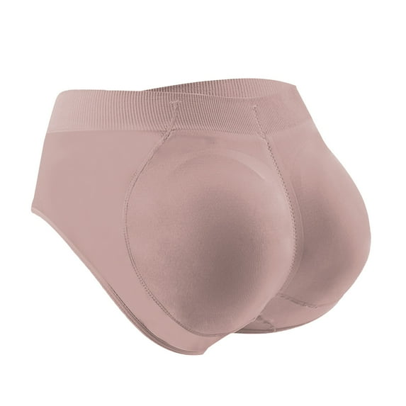 Padded Butt Underwear for Women! Comdrip Women's Solid Color Detachable Hip Pad Peach Hip Shaping Underwear Pants Padded Underwear for Women Pink XS