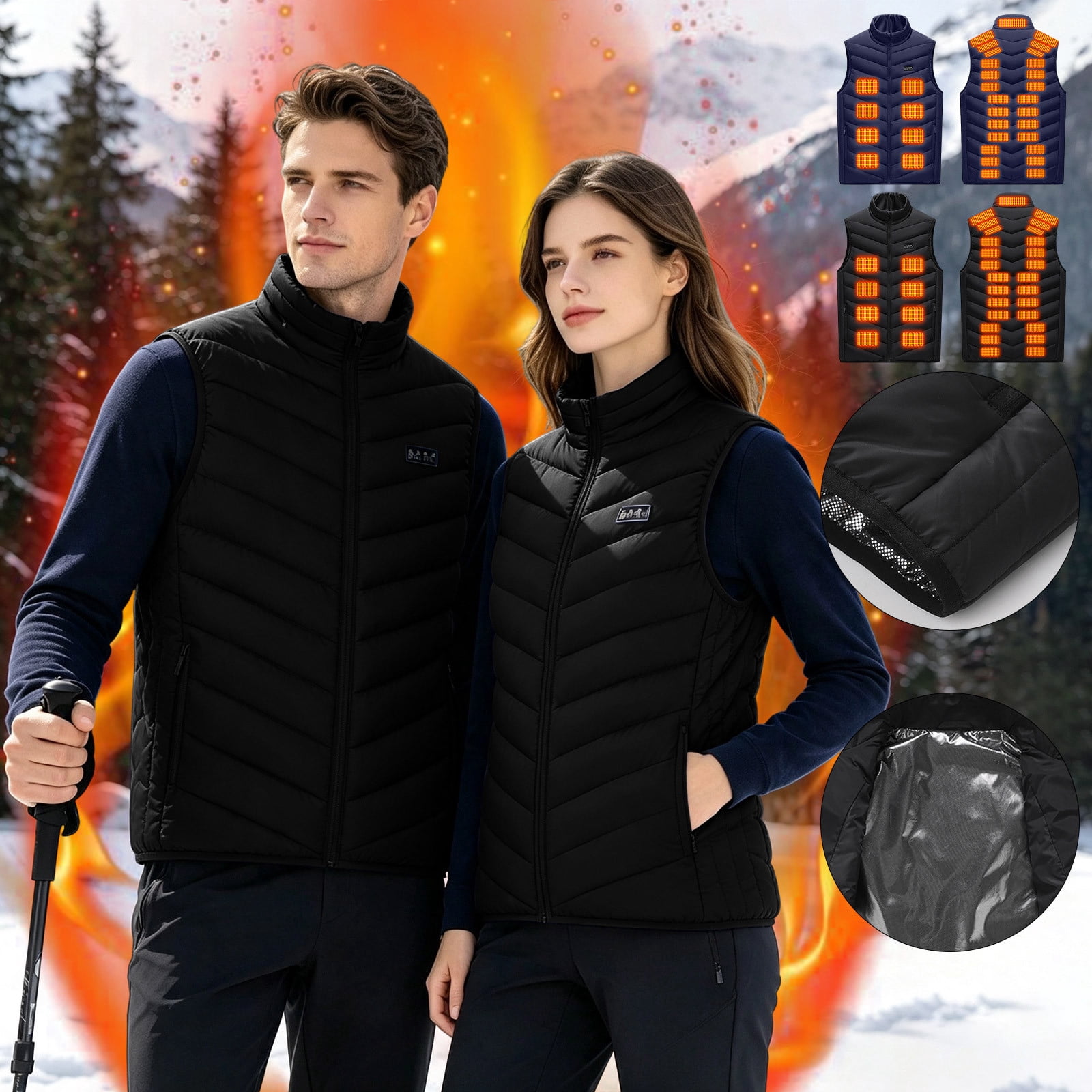 Padded Clothing for Men And Women In Winter Withthree Gears And 35 ...