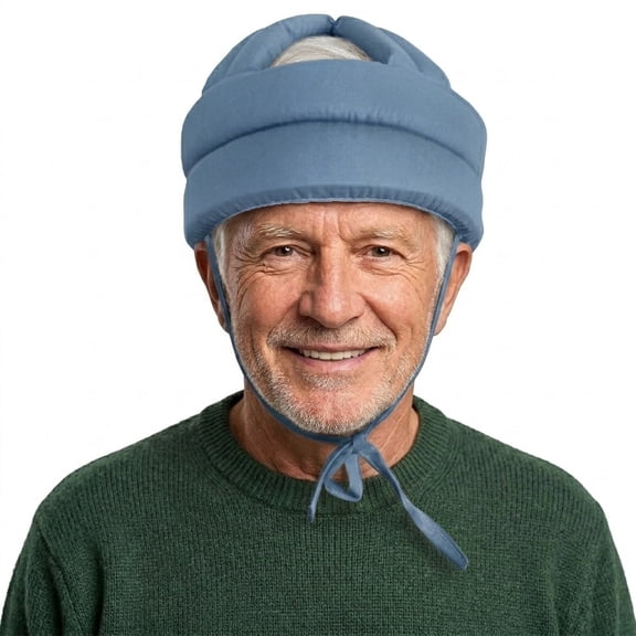 Padded Fall Protection Helmet for Elderly Breathable Soft Headguard for Seniors for Head Injury Prevention and Recovery