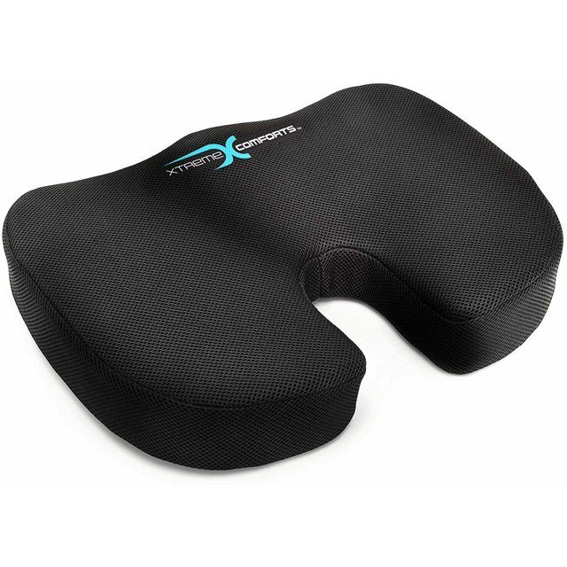 Padded Foam Coccyx Tailbone Cushion Orthopedic NonSlip Chair Back