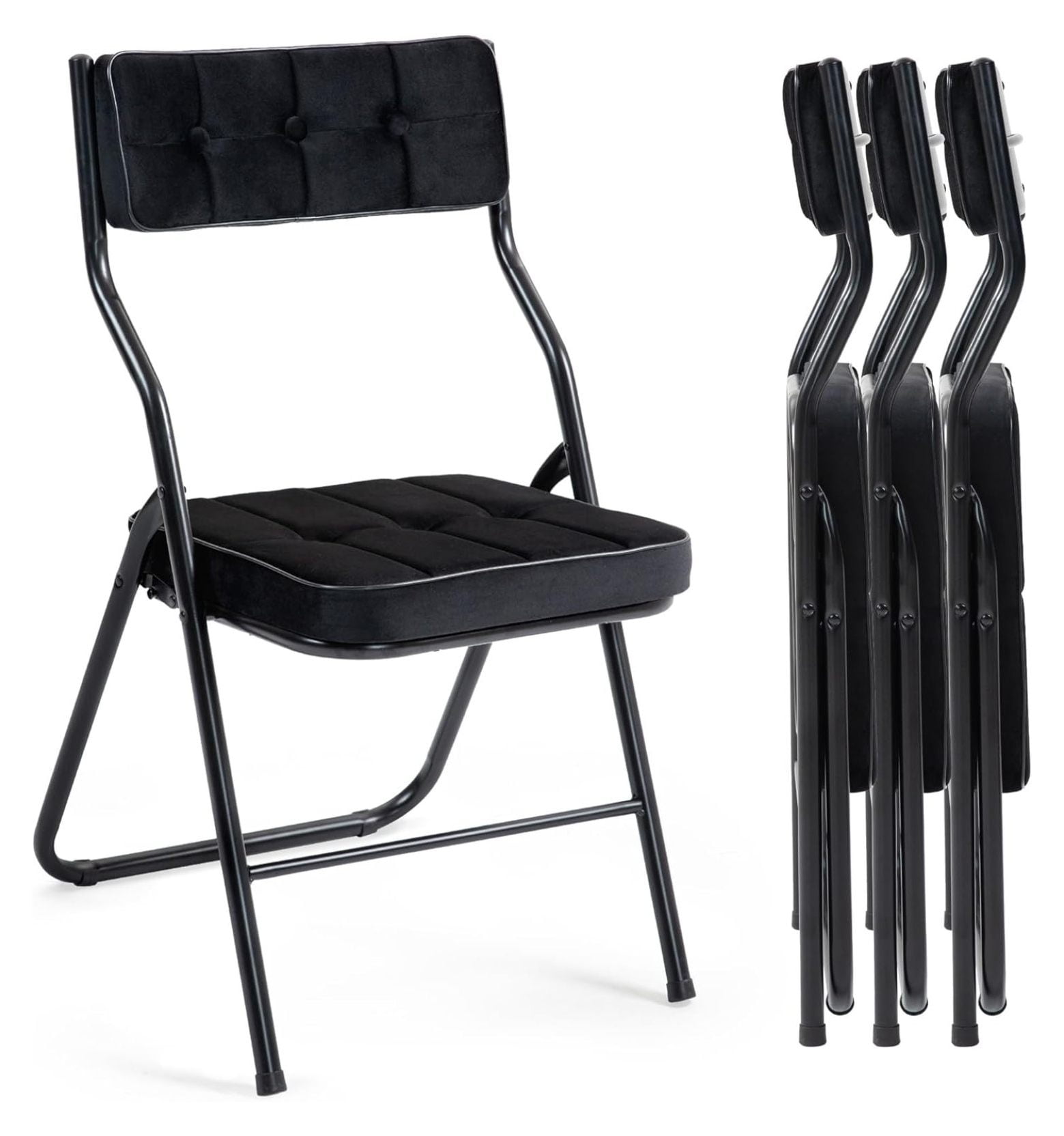 Office Guest Chair HOMEFUN Padded Folding Chairs 4 Pack - Foldable Dining Chair With Cushion, Portable And Assembled Extra Seat For Guests Kitchen Office Wedding Party Khaki Stepping Stool Office Guest Chair HOMEFUN Padded Folding Chairs 4 Pack - Foldable Dining Chair With Cushion, Portable And Assembled Extra Seat For Guests Kitchen Office Wedding Party Khaki Stepping Stool