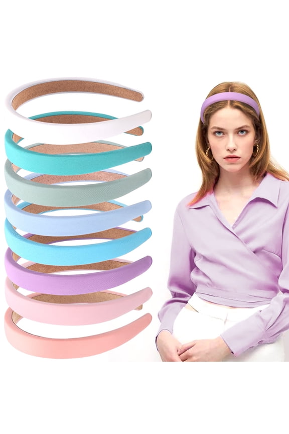 Padded Headbands for Women,Puffy Sponge Headbands Vintage Wide Headband for Women Bandana Hair Accessories for Women