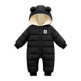 thumbnail image 1 of Padded Jacket Girls Down Outwear Boys Coat Warm Snowsuit Hooded Jumpsuit Romper Baby Boys Coat&jacket, 1 of 3