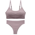 thumbnail image 1 of Padded Lace Bandeau Bra Women No Underwire Sling with Chest Pad Plus Size Comfortable Suit Underwear V-Neck Convertible Bra Feature Hook and Eye Closure Soft Bra Style Y-288 , Gray L, 1 of 3