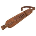 thumbnail image 1 of Padded Leather Rifle Sling Adjustable Gun Strap for .308 .45/70 .30/65 410ga .22-250 .270 .260, 1 of 12